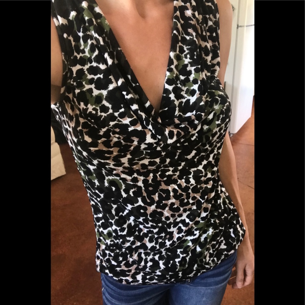 Laundry by Shelli Segal Draped Sleeveless Tank Top